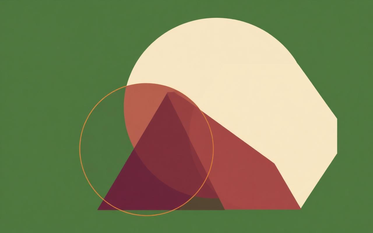 Four overlapping geometric shapes representing the four operations roles.